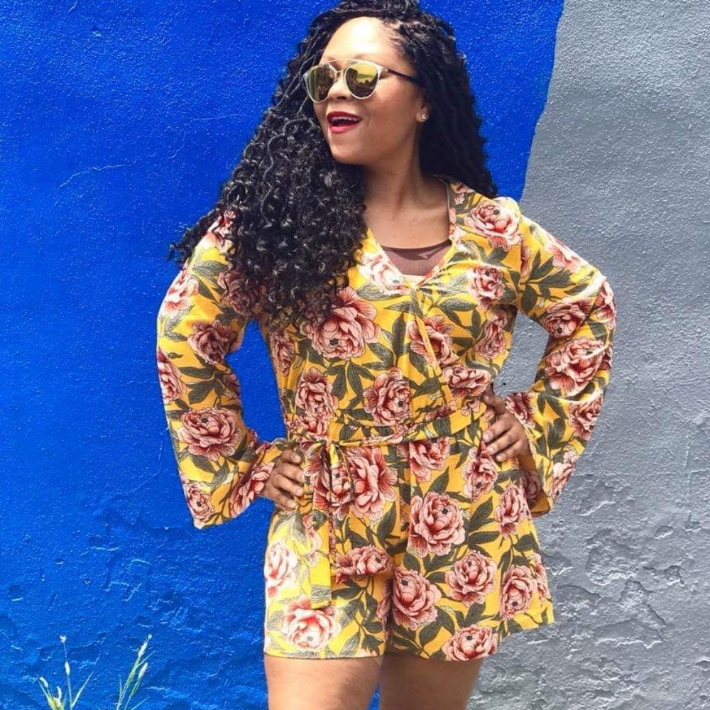 Gold romper
